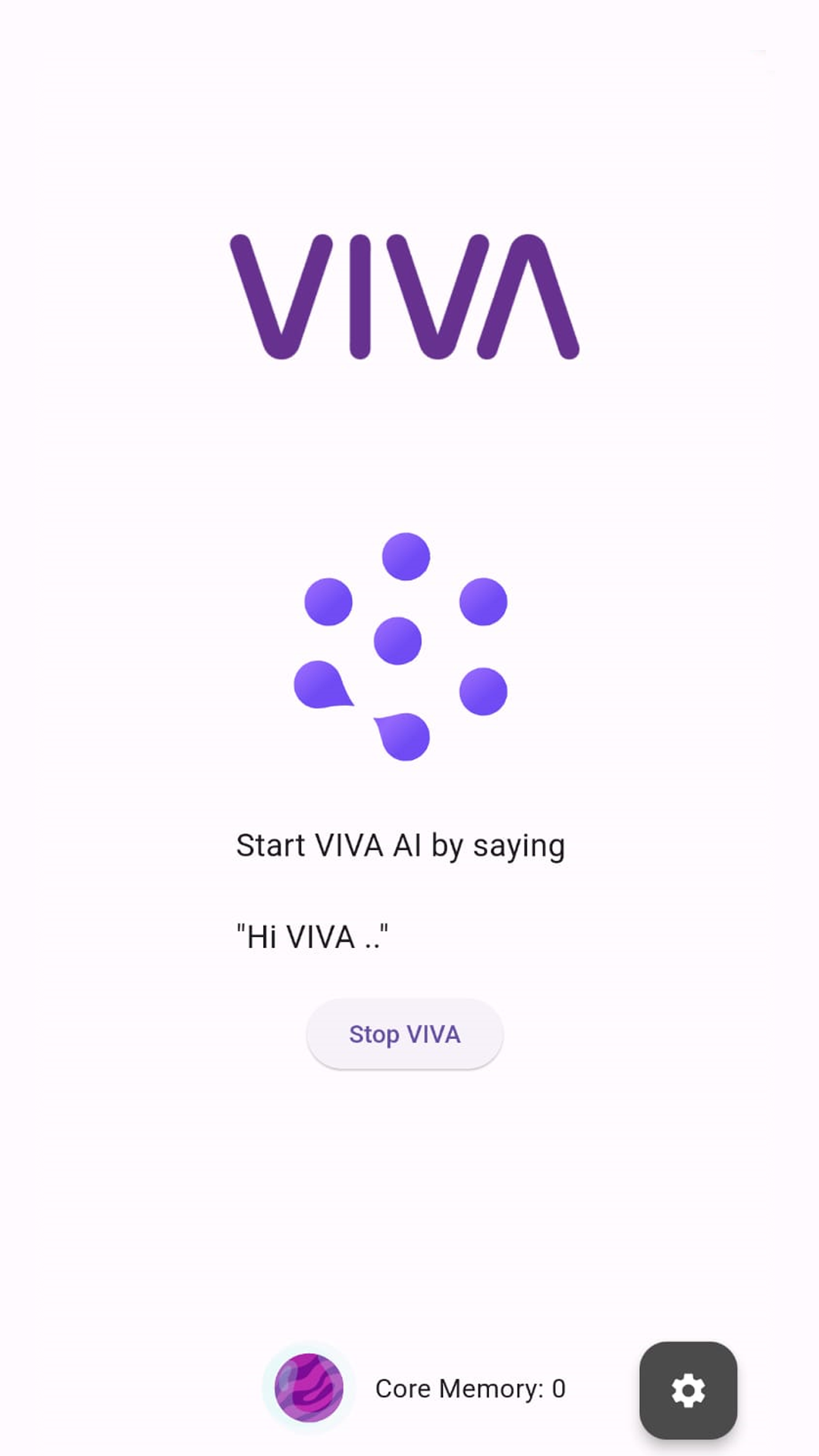 Viva chat screen